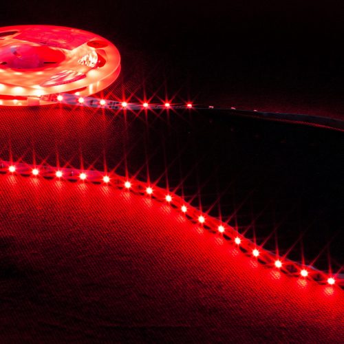 Profesjonalna taśma LED, 60diod 3528/metr, 4.8W/m, barwa czerwona, zasilanie 12Vdc