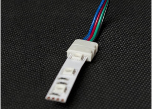 Złączka jednostronna do taśmy 10mm RGB z przewodem